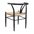  Springwood Wishbone Chair 2 Pack, Metal Base Black Finish