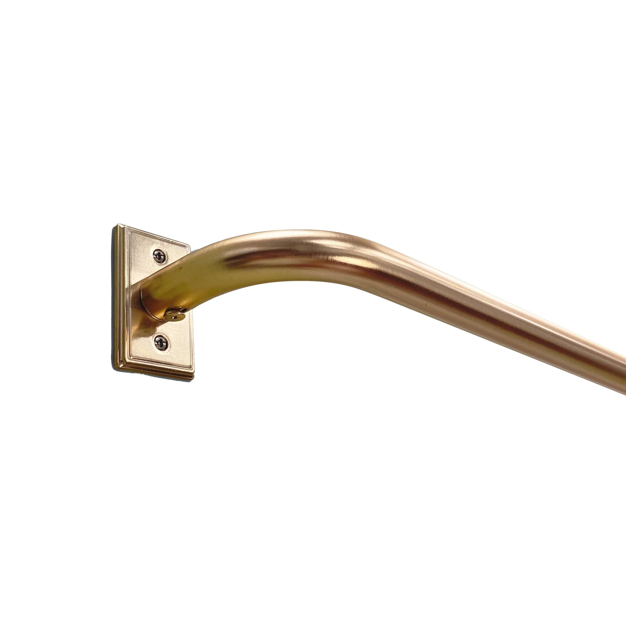  1� Brass Metal French Wrap Curtain Rod 42-120�