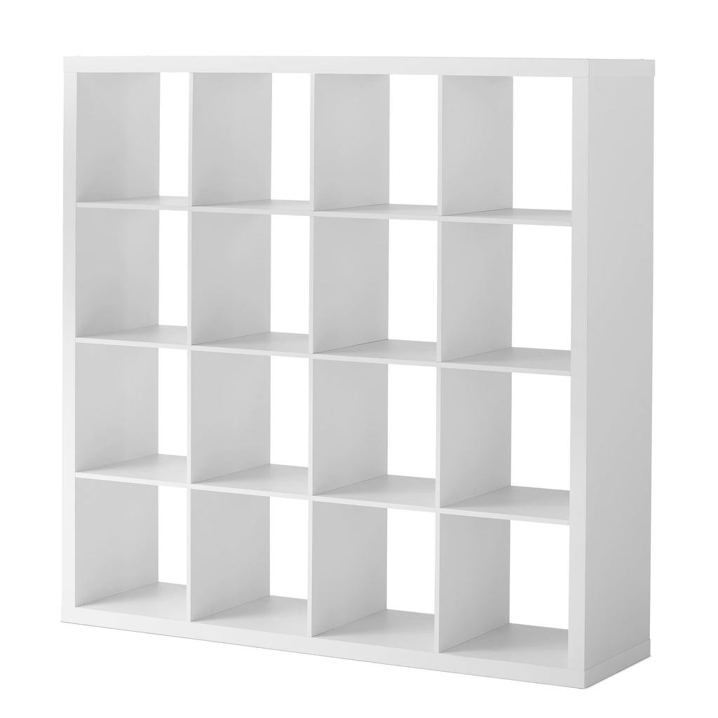  16 Cube Storage Organizer, White Texture