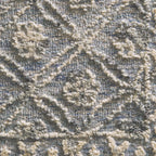 Blue/Silver Floral Trellis Indoor Area Rug, 5' x 7'