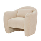 Beautiful Barrymore Teddy Accent Chair by Drew Barrymore, Cream Shearling