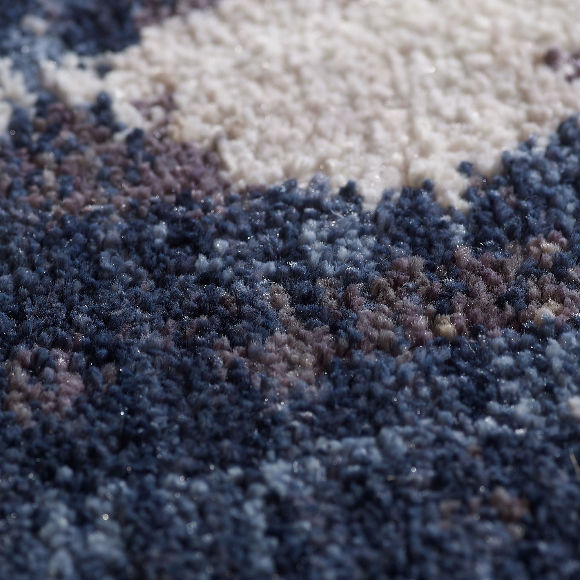  Navy Abstract Indoor Accent Rug, 20" x 60"