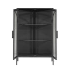  Nola Accent Cabinet, Black Finish