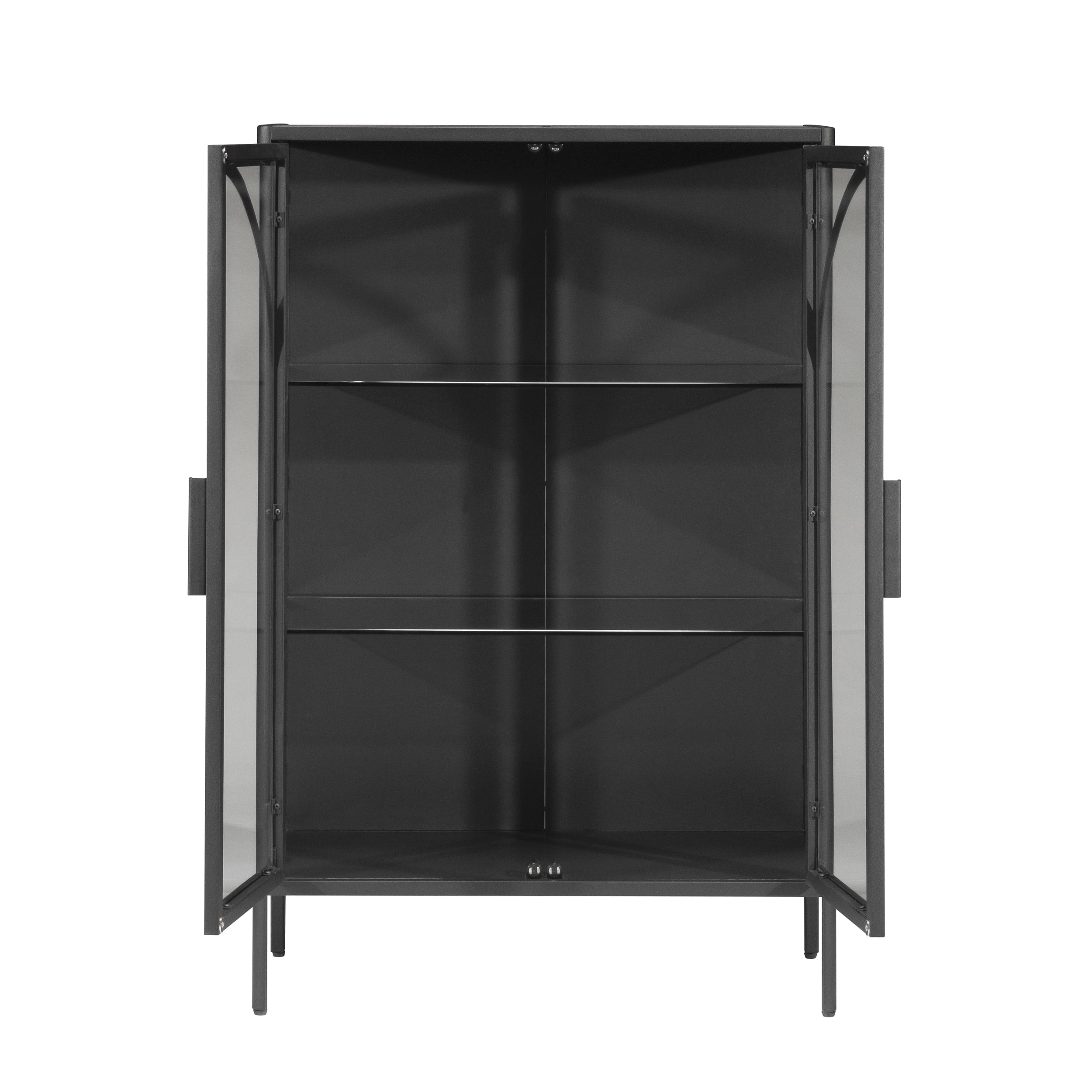  Nola Accent Cabinet, Black Finish