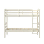  Leighton Solid Wood Twin-over-Twin Convertible Bunk Bed, Vanilla