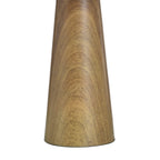  Wood Grain Finish Table Lamp with Pleated Shade