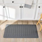  Gel Comfort Fallon Collection Gray Stone 20" x 39" Anti-Fatigue Kitchen Mat