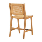  Vista Woven Counter-Height Stools 2 Pack, Light Honey Finish