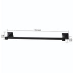  Steel Wall Mount 5PC Bath Hardware and Towel Holder Set Matte Black, Horizontal Orientation