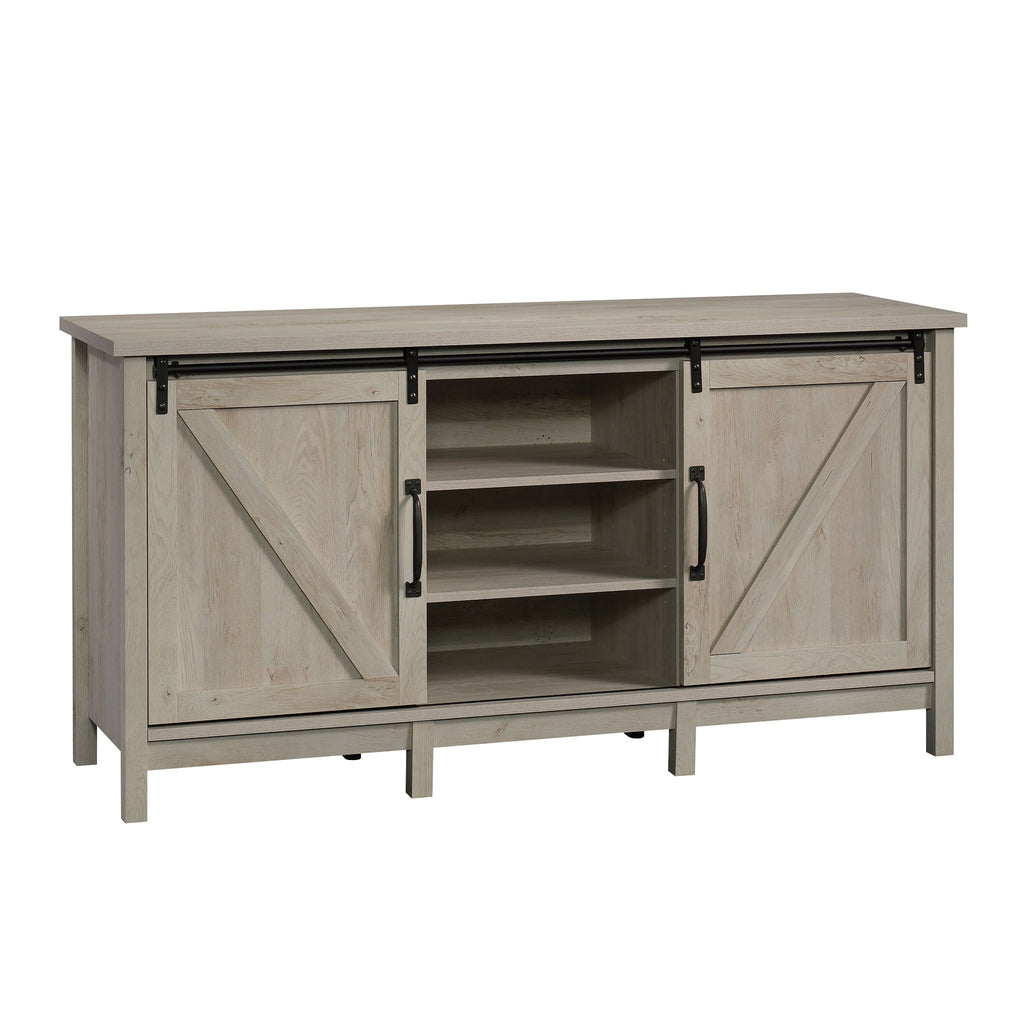  Modern Farmhouse TV Stand for TVs up to 70", Rustic White Finish