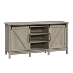  Modern Farmhouse TV Stand for TVs up to 70", Rustic White Finish