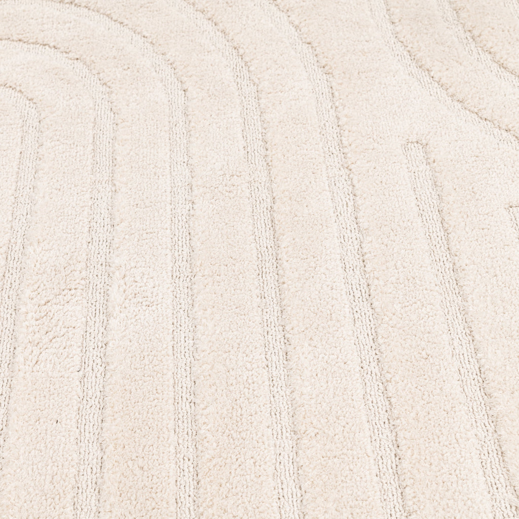  Arches Hi Low Indoor Area Rug, Ivory, 5'x6'7"