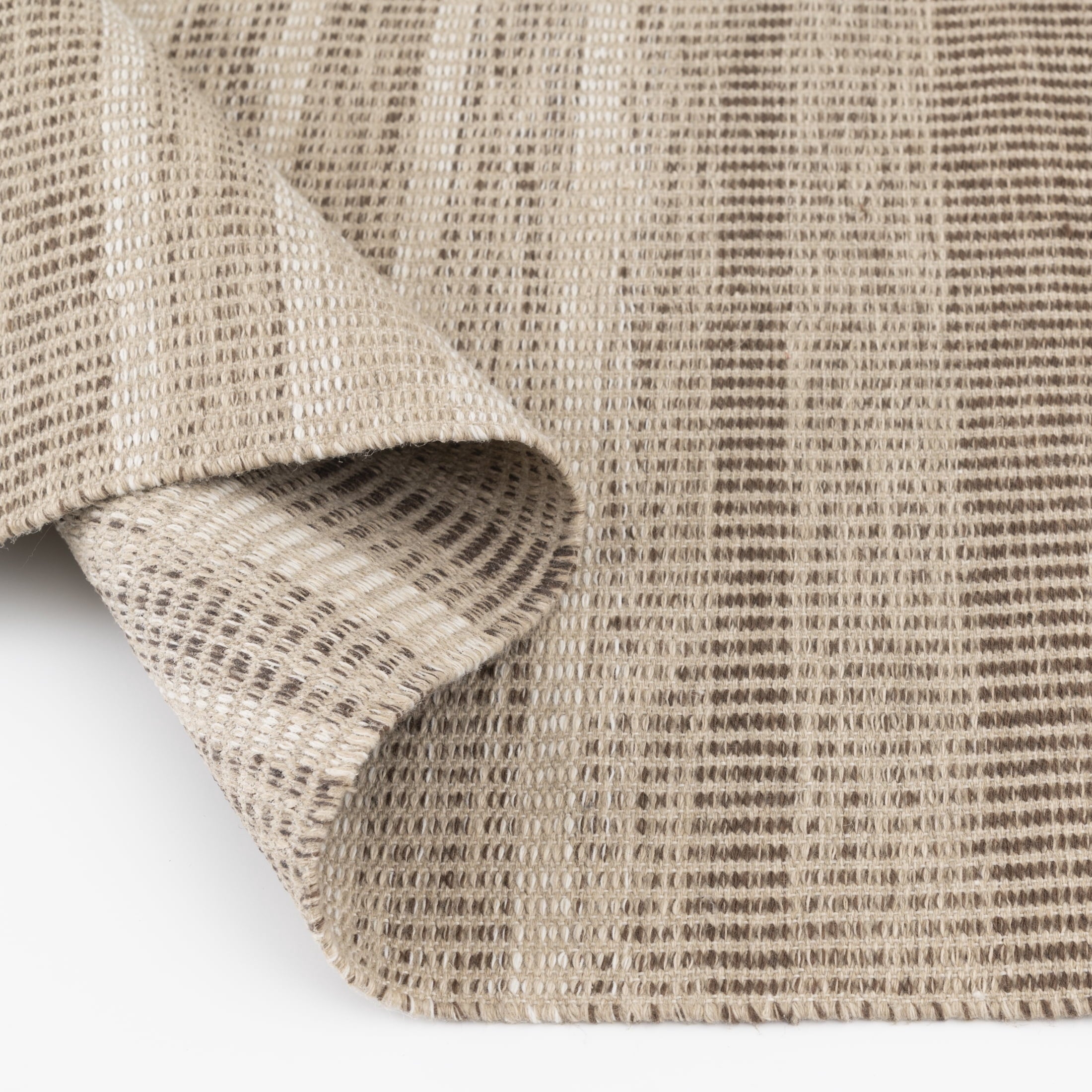  Brown Striped Lisa Runner Rug, 2'6"x8'