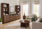  Lillian Fluted End Table, Walnut Finish