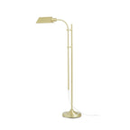  1-Light Modern Adjustable Brass Floor Lamp Gold