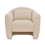 Beautiful Barrymore Teddy Accent Chair by Drew Barrymore, Cream Shearling