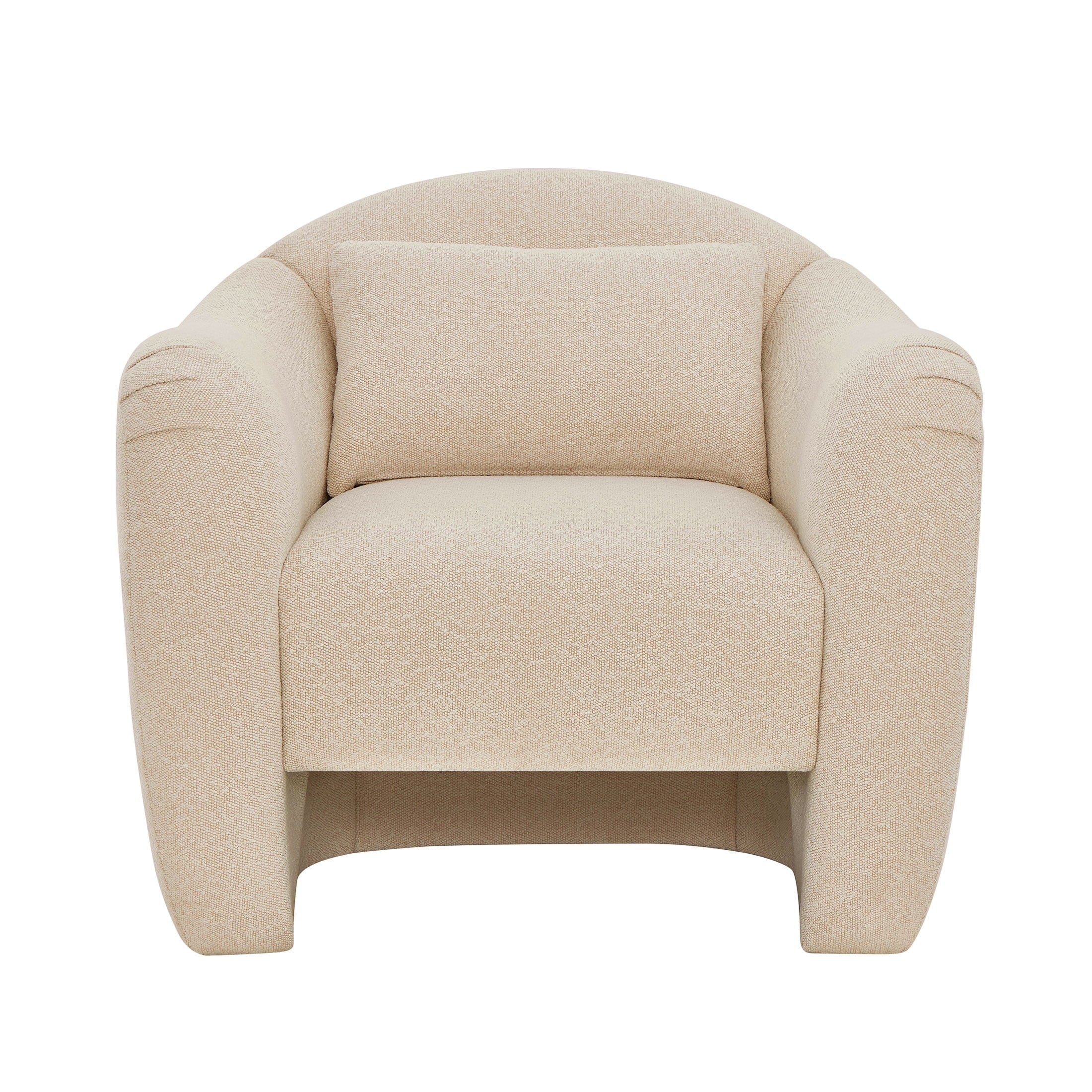 Beautiful Barrymore Teddy Accent Chair by Drew Barrymore, Cream Shearling