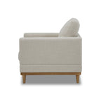  Springwood Wood Frame Accent Chair, Cream Linen