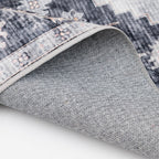  Washable Persian Area Rug, Gray, 7'2"x9'10"