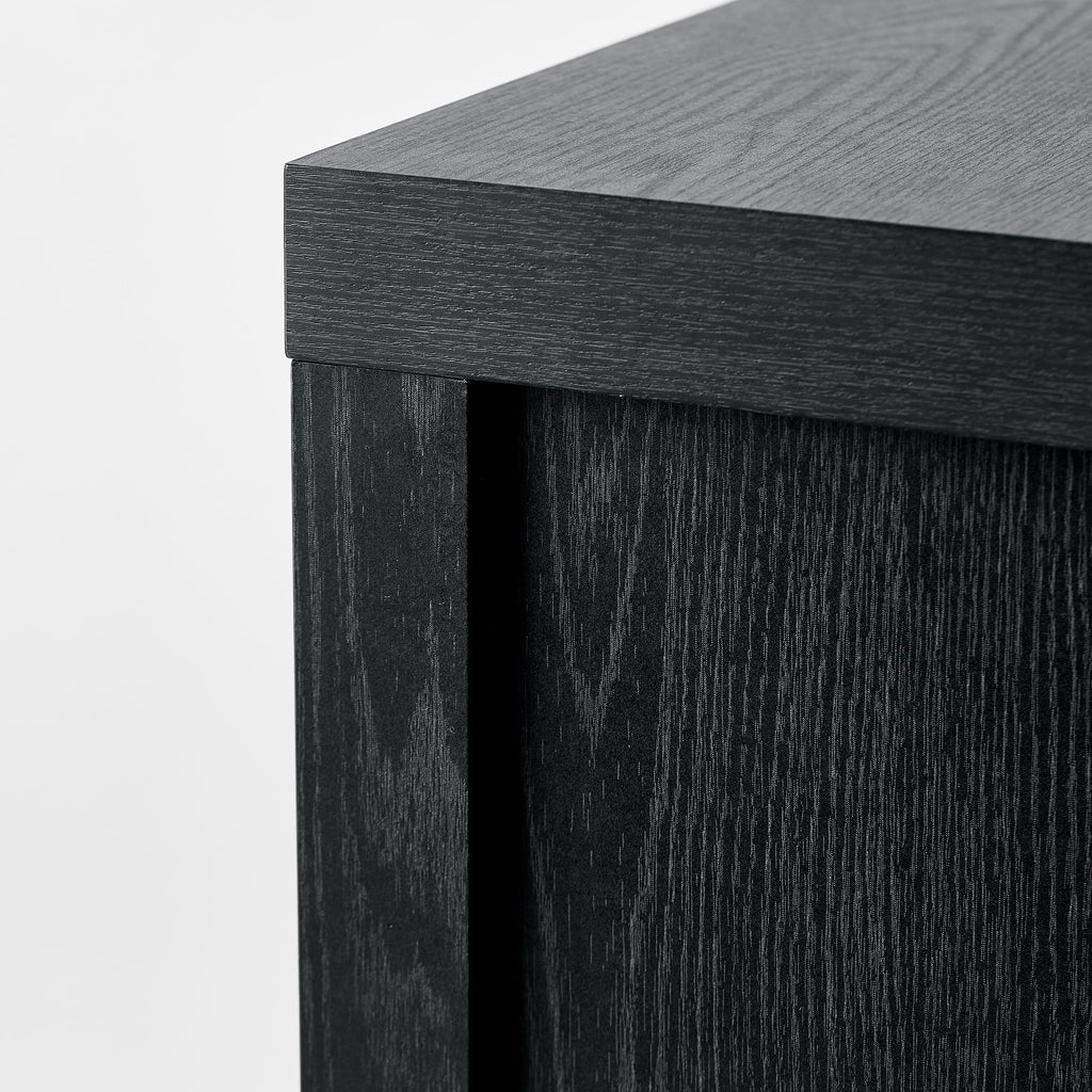  Ezra Accent Cabinet, Rich Black Finish