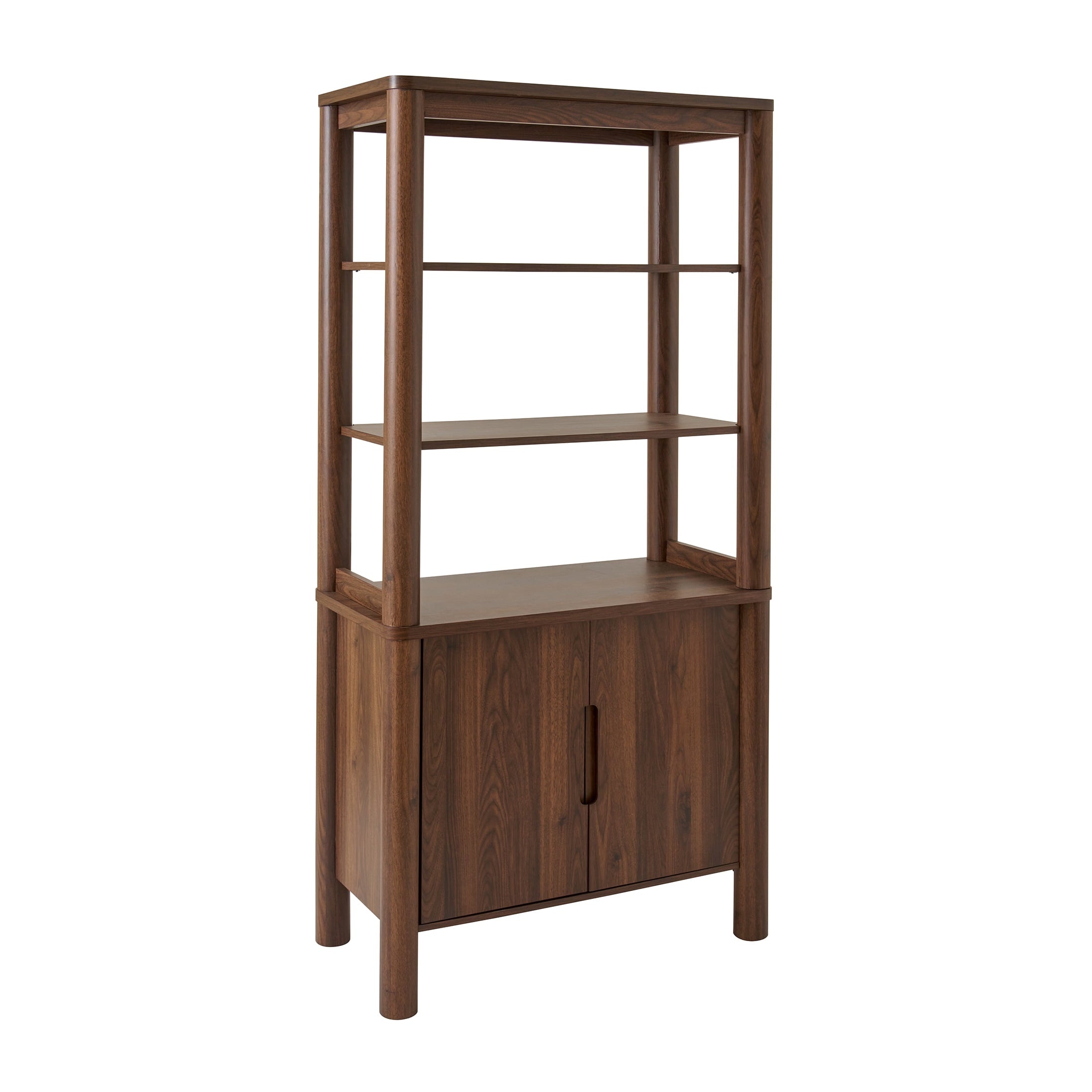  Adlin Bookcase, Walnut Finish