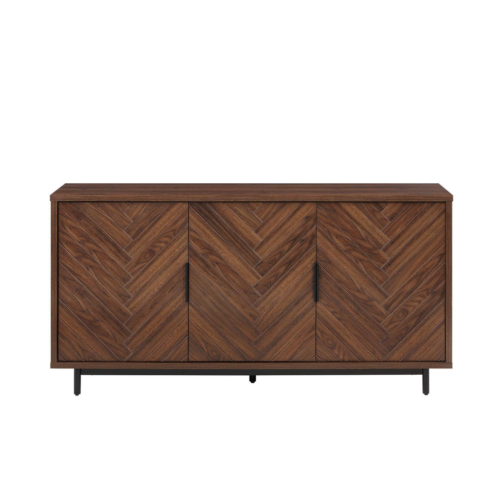  Wyatt Geo TV Stand for TVs up to 70",  Walnut Finish