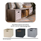  4 Cube Vertical Storage Organizer, Rustic Gray