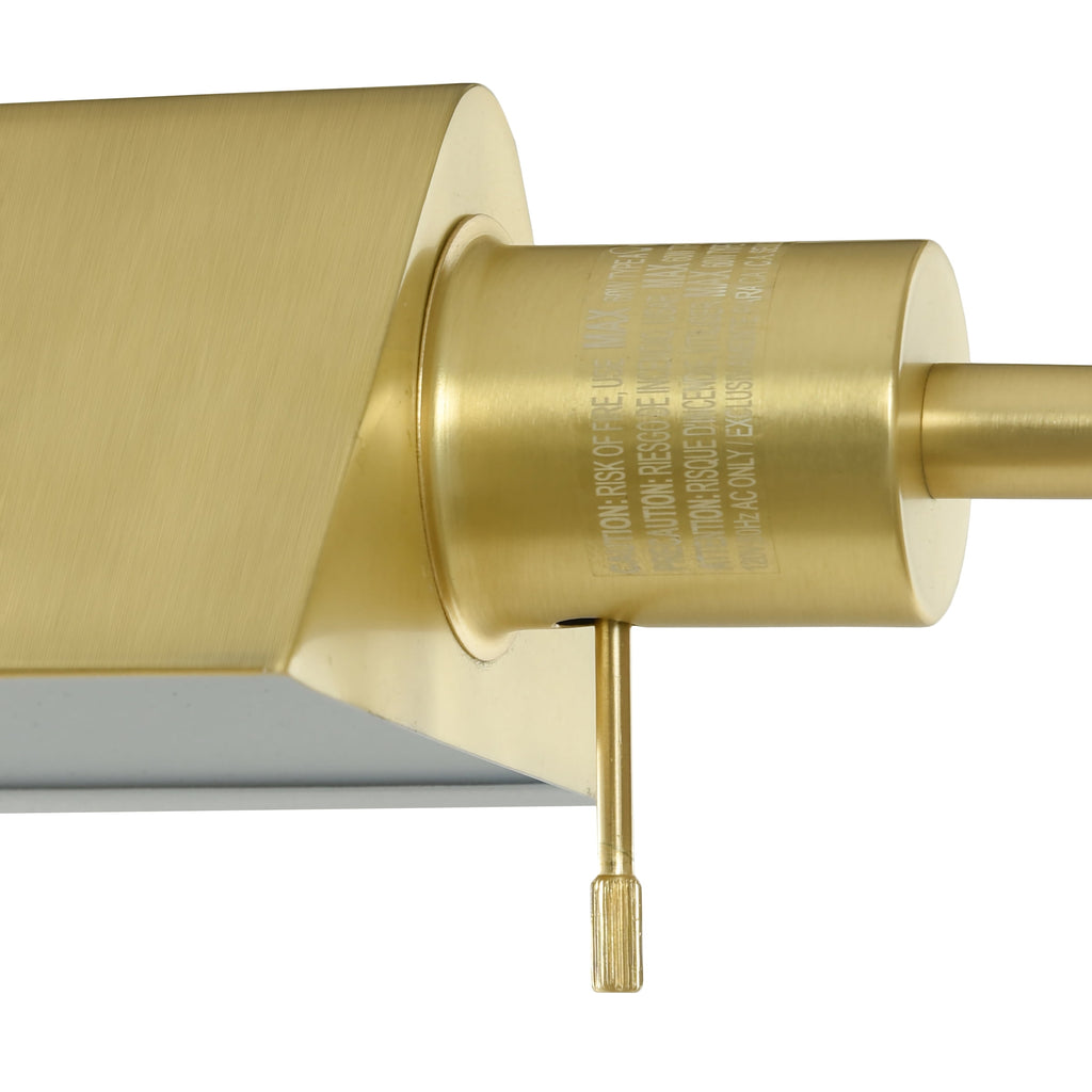  1-Light Modern Adjustable Brass Floor Lamp Gold