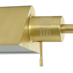  1-Light Modern Adjustable Brass Floor Lamp Gold