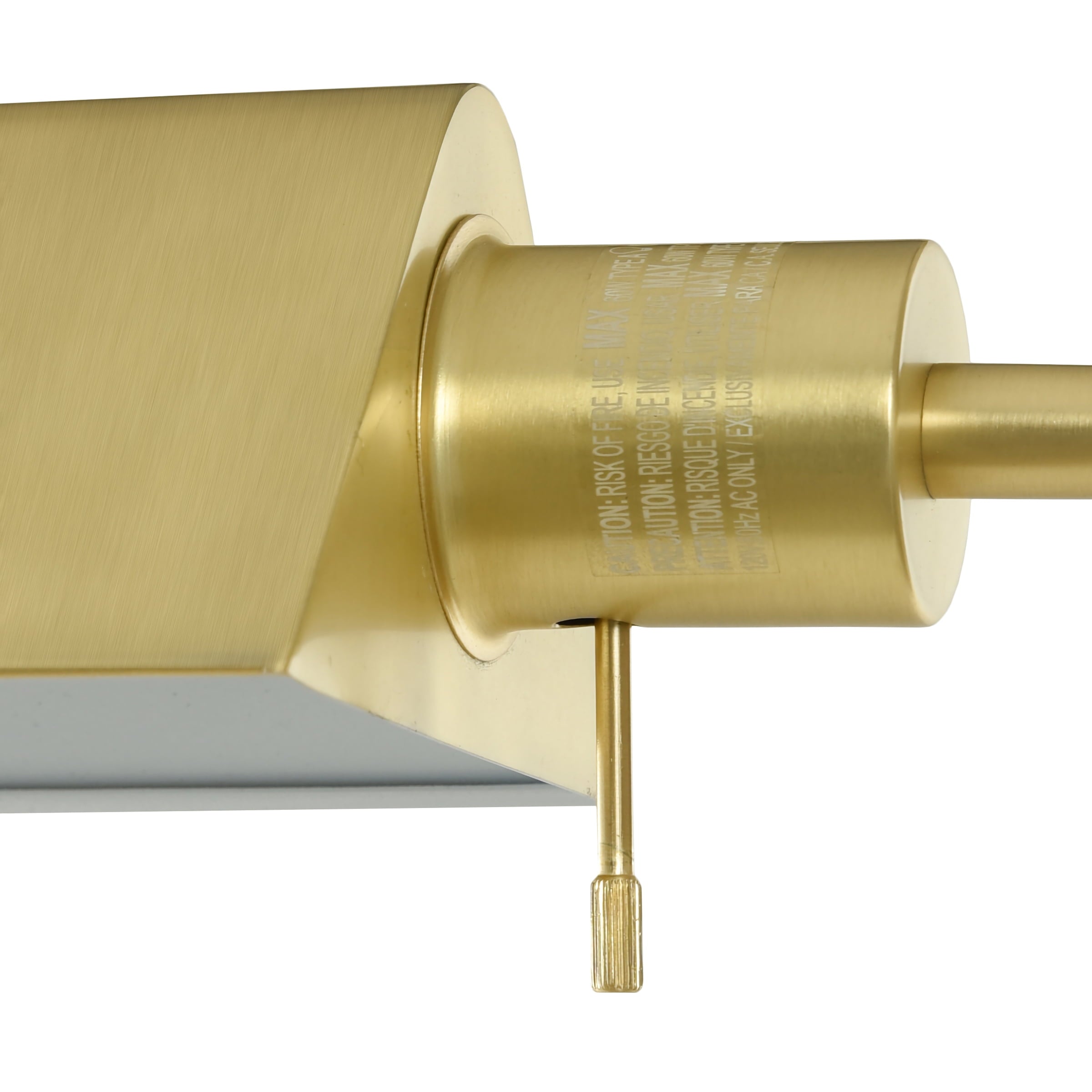 1-Light Modern Adjustable Brass Floor Lamp Gold
