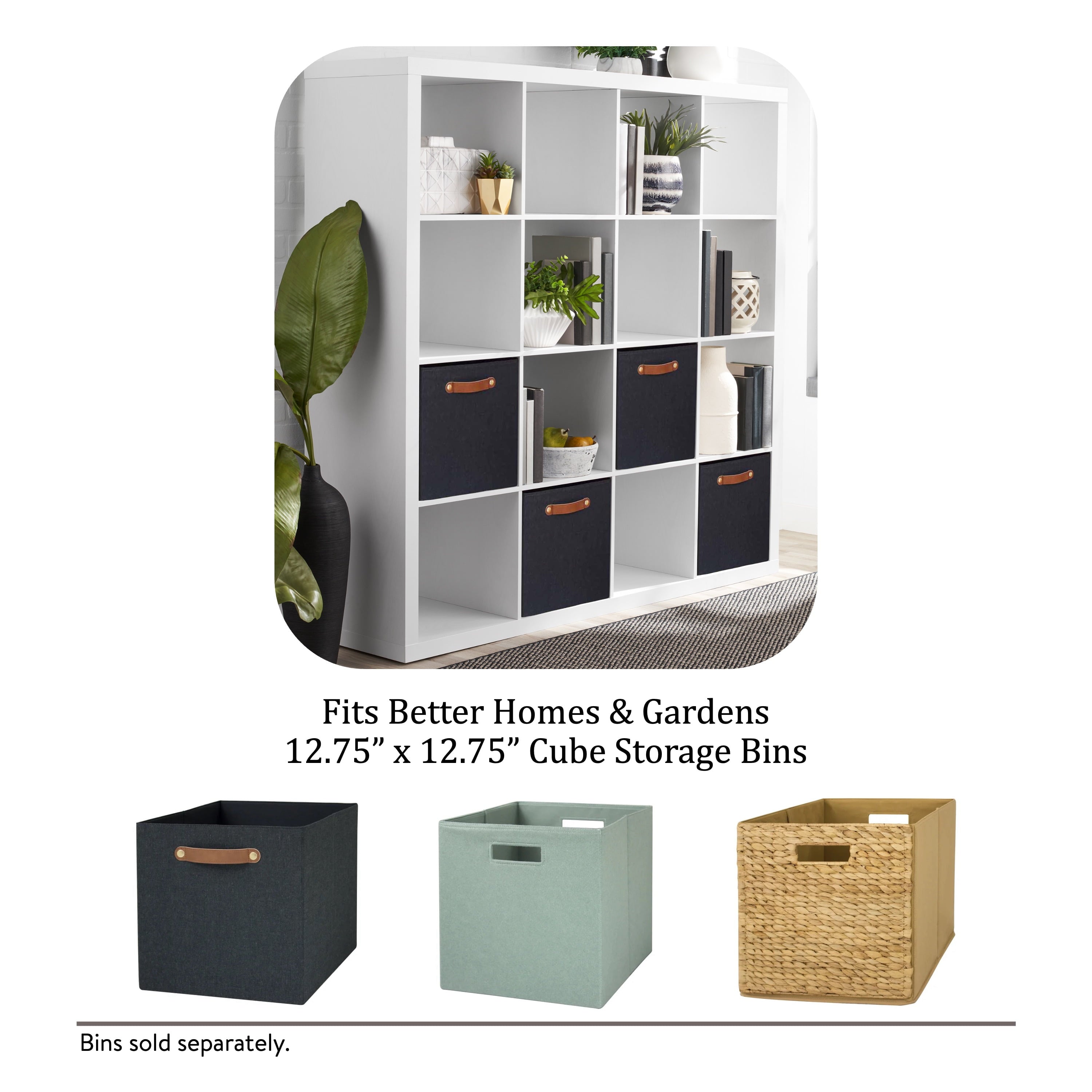  16 Cube Storage Organizer, White Texture