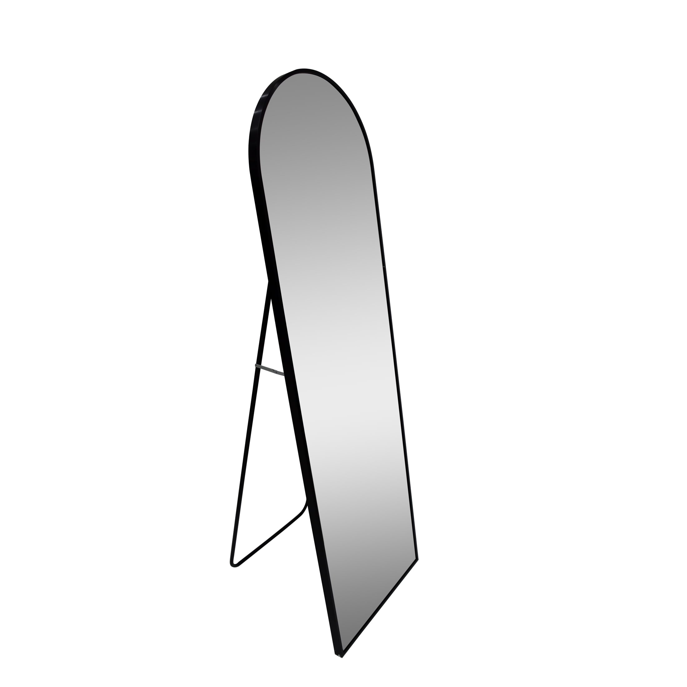  Black Arched Floor Mirror 17x58 for Bedroom or Living Room