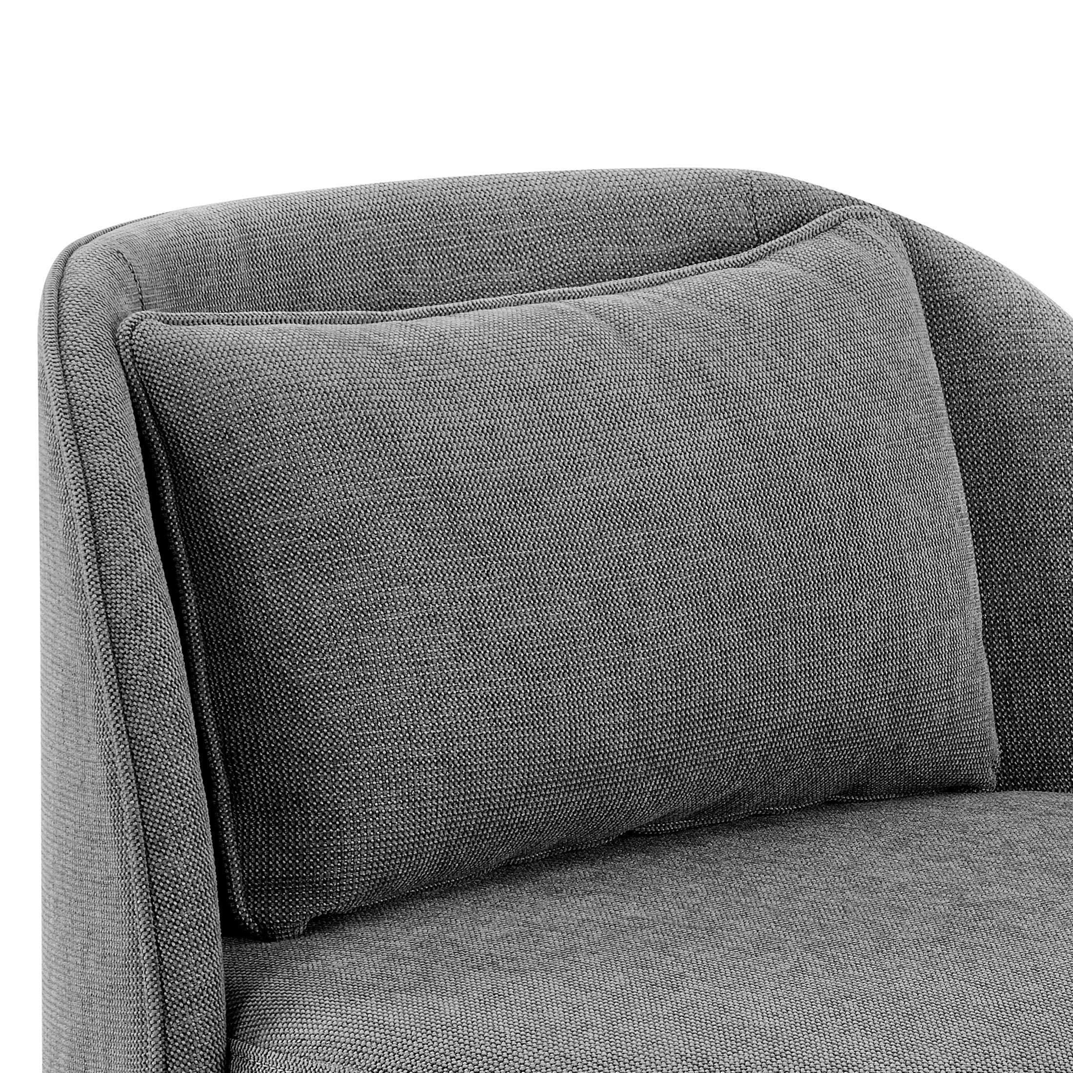  Juliet Modern Arch Swivel Accent Chair, Gray