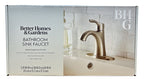  Simple Flair Single Hole Bathroom Faucet in Satin Nickel