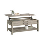  Modern Farmhouse Rectangle Lift-Top Coffee Table, Rustic Gray Finish