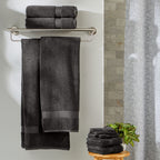  Signature Soft Solid 6 Piece Towel Set,Gray Shadow