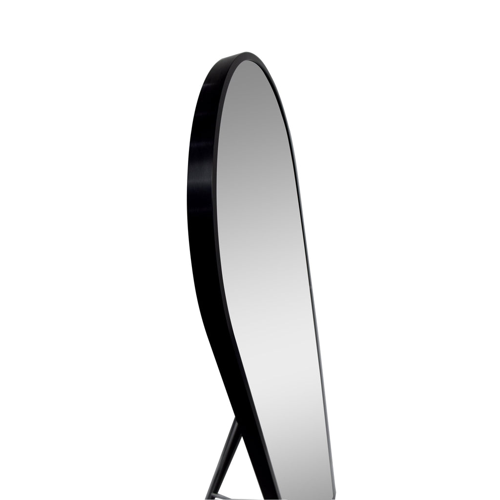  Black Arched Floor Mirror 17x58 for Bedroom or Living Room