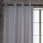  1" Wrought Iron Finish Industrial Pipe Single Curtain Rod 32-120"