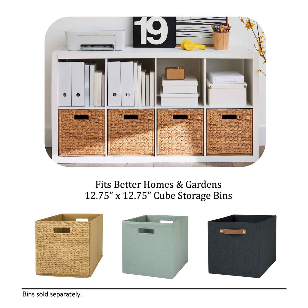  8 Cube Storage Organizer, White Texture