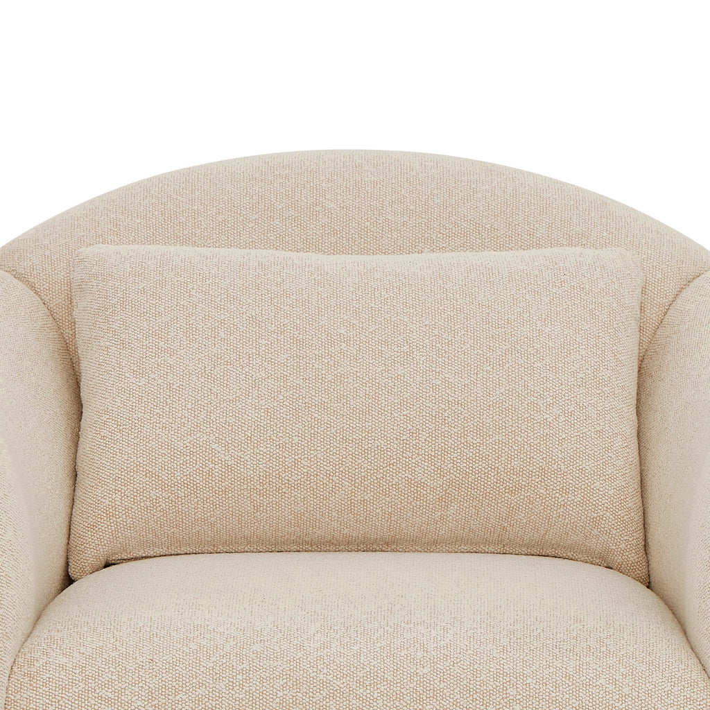 Beautiful Barrymore Teddy Accent Chair by Drew Barrymore, Cream Shearling