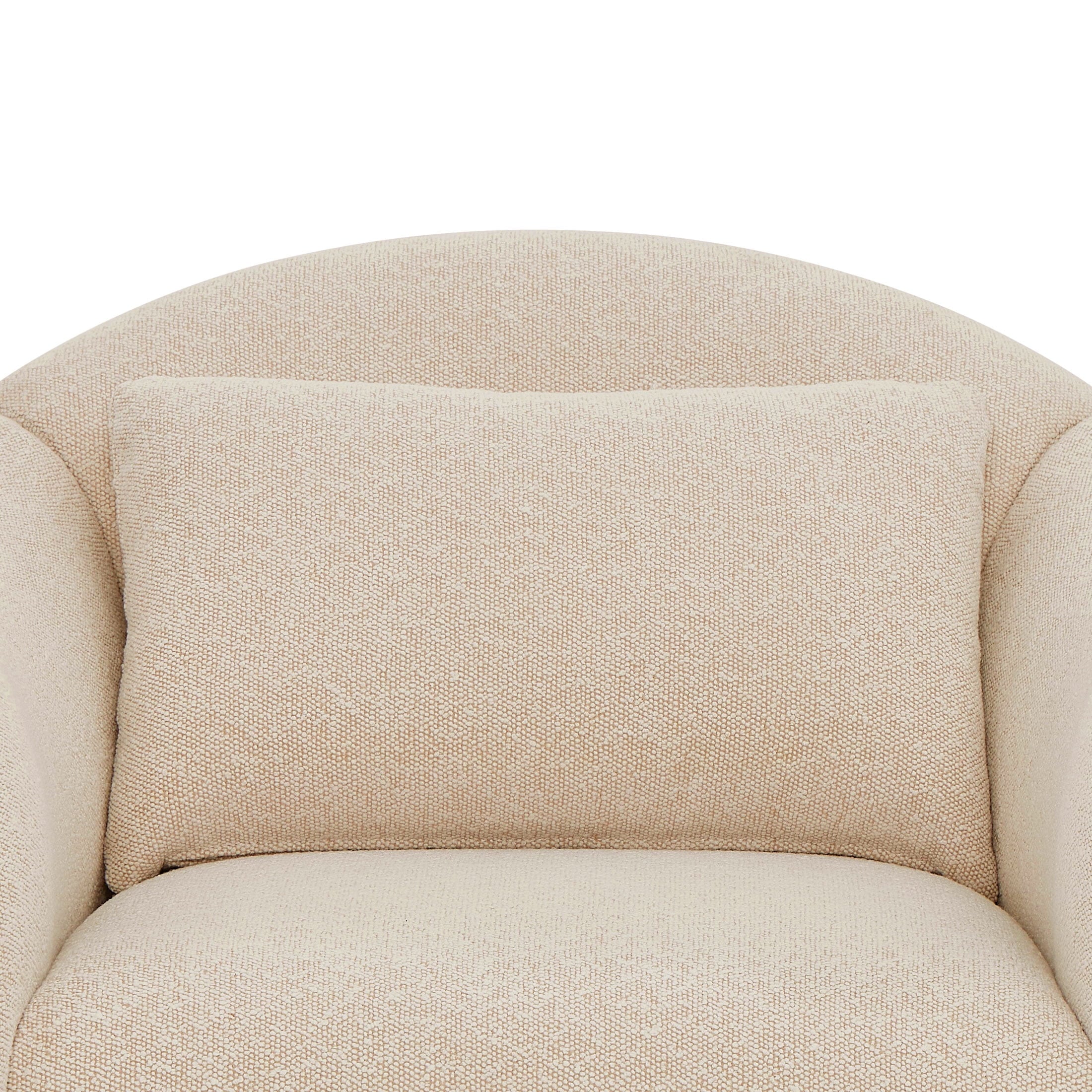 Beautiful Barrymore Teddy Accent Chair by Drew Barrymore, Cream Shearling