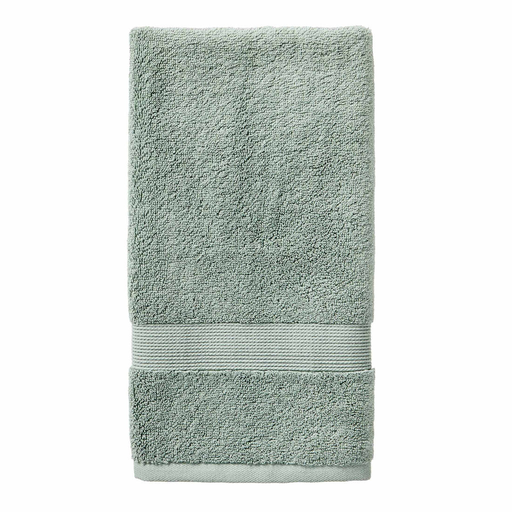  Signature Soft Solid Cotton 6 Piece Bath Towel Set,Green River