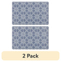 (2 pack)  Azmi Kitchen Mat, Blue, 20"W x 32"L, 1 Piece