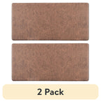 (2 pack)  Washed Paper Kitchen Mat, Tan, 20"W x 41"L, 1 Piece