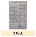 (2 pack)  Damask Multi Indoor Area Rug, 2' x 3'