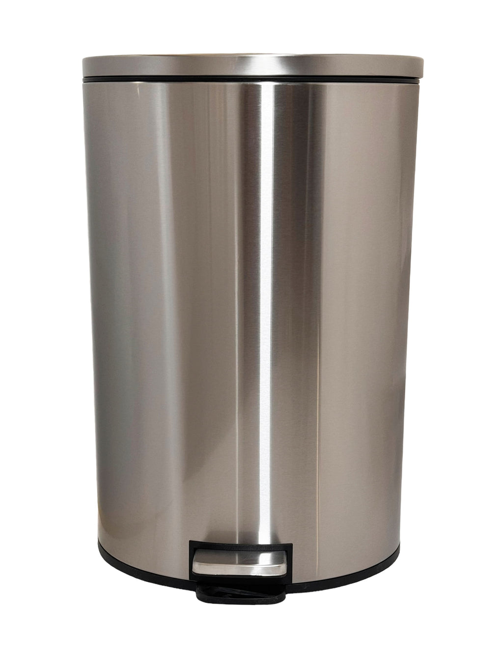  Kitchen Trash Can, 10.5 Gallon Stainless Steel Oval Step Garbage Bin with Soft Close Lid, Silver