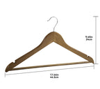 (5 pack)  Wood Suit Hangers for Adult, 5 Pack, Walnut Finish