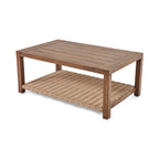  Bellamy Outdoor 1pc Patio Coffee Table, Tan Wicker