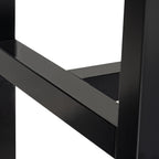  Ezra China Cabinet, Light Honey Finish and Black Stand
