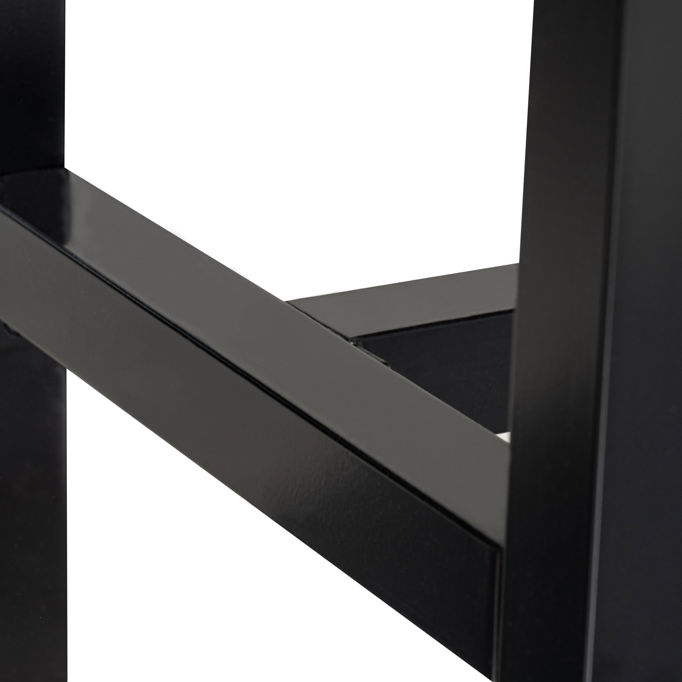  Ezra China Cabinet, Light Honey Finish and Black Stand
